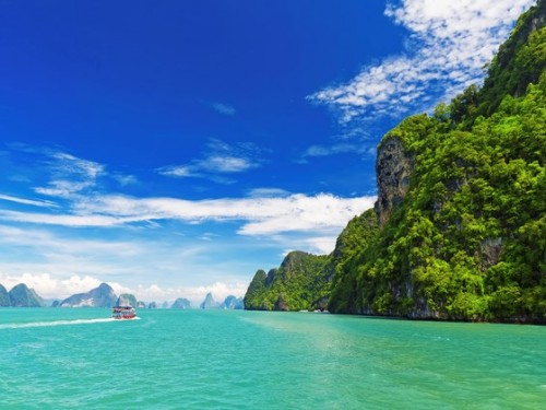 tropical landscape in the Pang Nga bay, Thailand