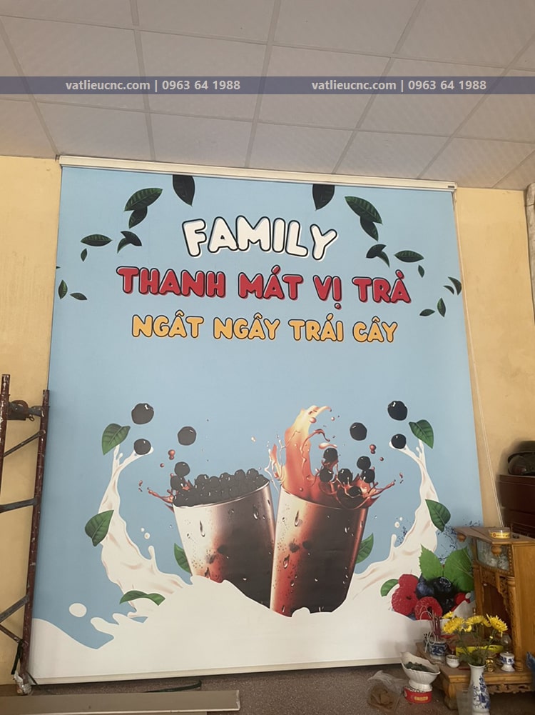 Rèm cuốn in tranh, dùng trang trí sự kiện, chắn nắng và quảng cáo